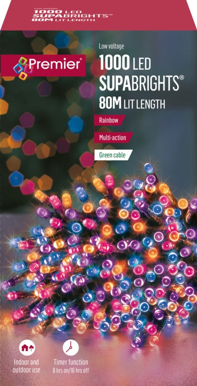 1000 Multi Action LED Supabrights With Timer