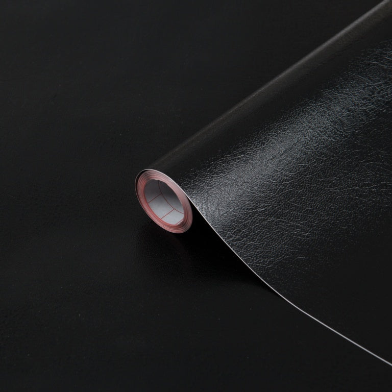 Self Adhesive Film - Leather Black