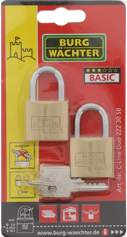 Light Security Brass Padlock