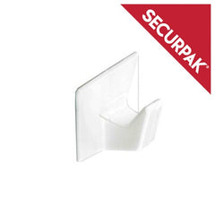White Self Adhesive Hook