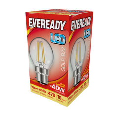 LED Filament Golf 470LM B22 BC