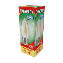 LED Filament Candle 470LM E27 ES