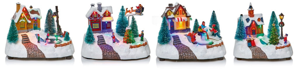 Animated Christmas House