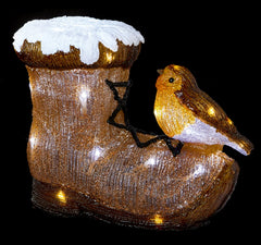 Acylic Boot With Robin