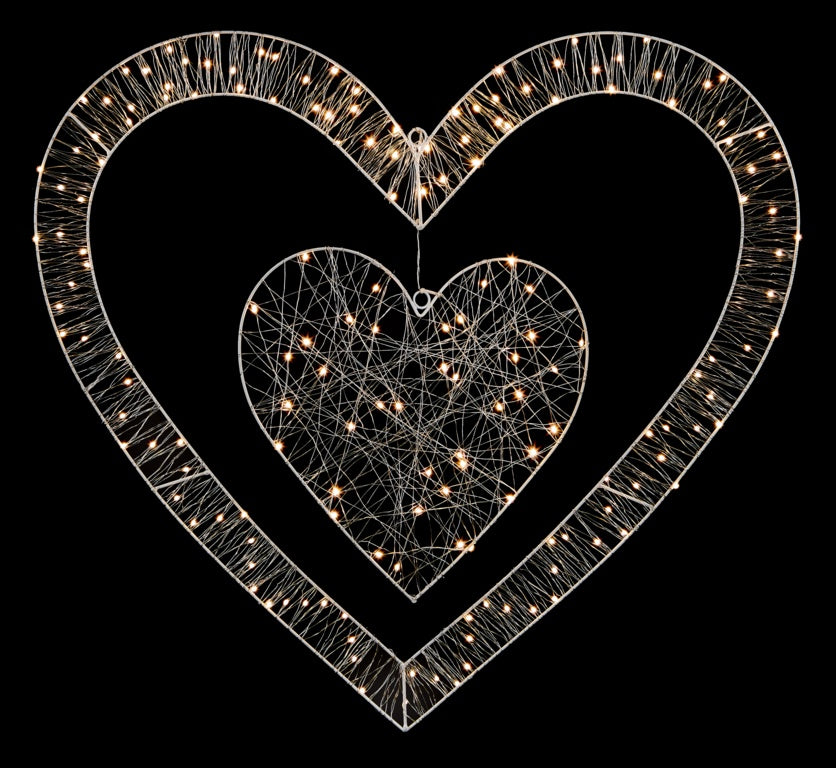 170 LED Double Heart