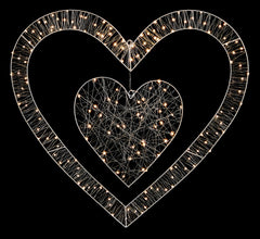170 LED Double Heart