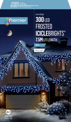 300 LED Multi Action Frosted Cap Icicles