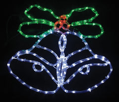 Bells And Holly Rope Light