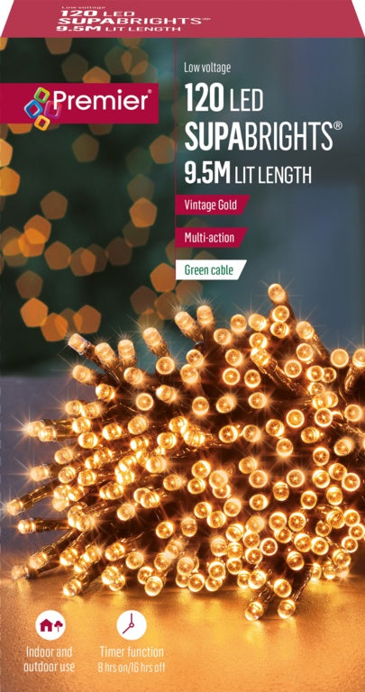 120 Multi Action LED Supabrights With Timer