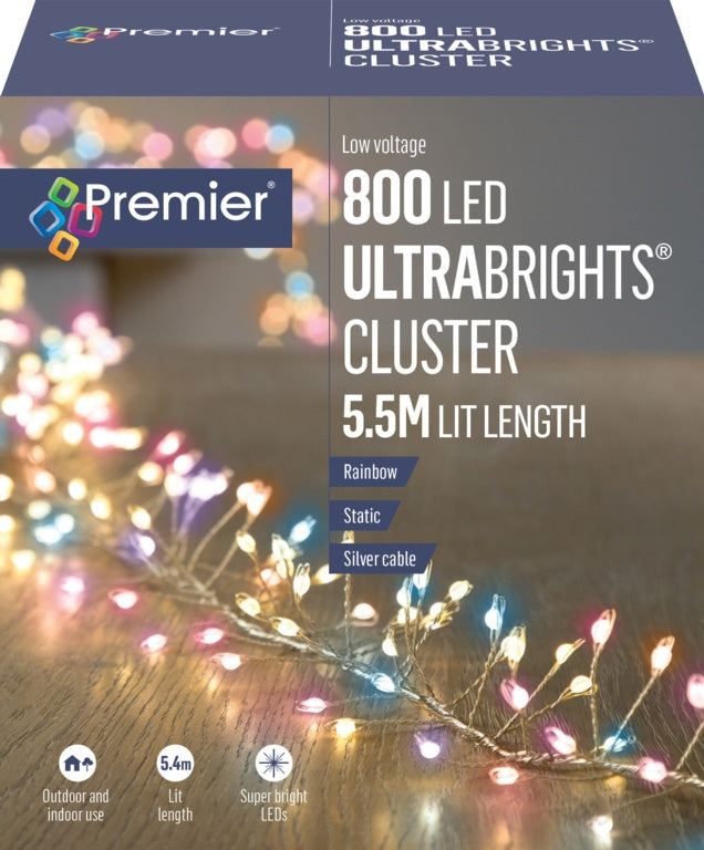 800 LED Ultrabright Cluster Lights