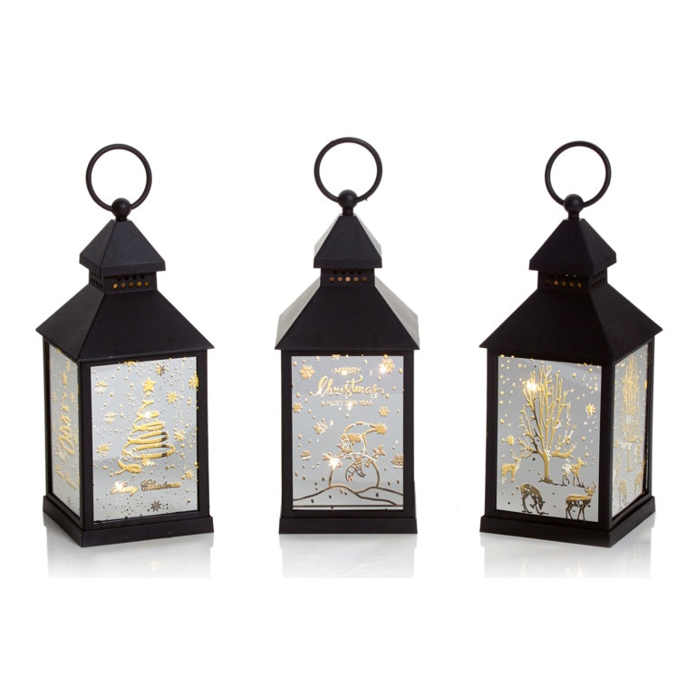 Battery Operated Mirror Finish Lantern