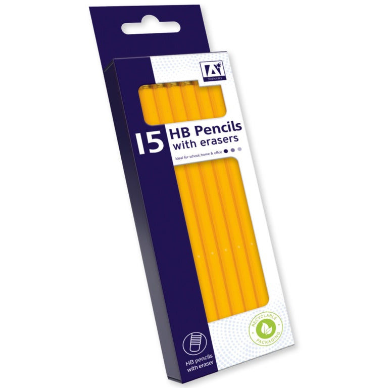 Stat HB Pencils With Erasers