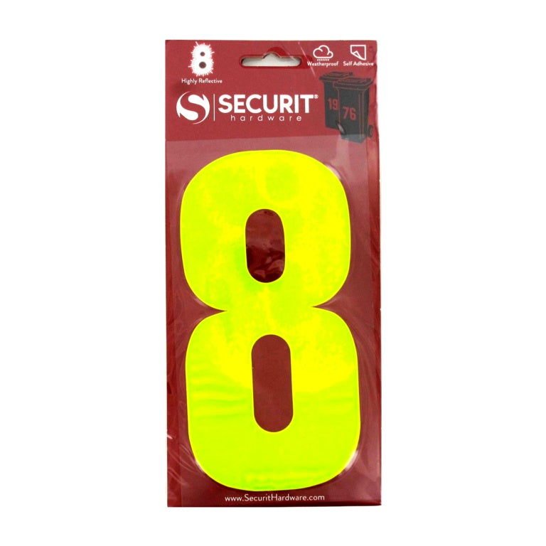 Hi Vis Self Adhesive Wheelie Bin Numbers