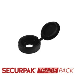 Fold Over Screw Caps Black