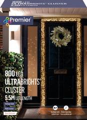 800 LED Rose Gold Ultra Bright Cluster Vintage Gold