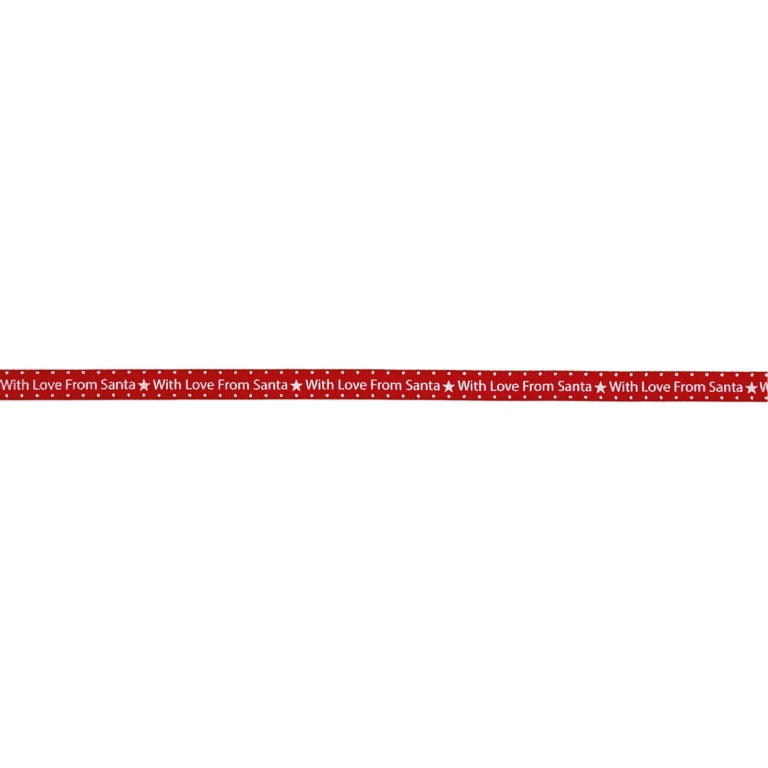 1cm Love From Santa Ribbon