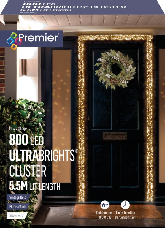 800 LEDs Ultra Bright Cluste 5.5m