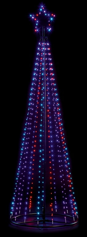 Black Pyramid Tree Star Rainbow