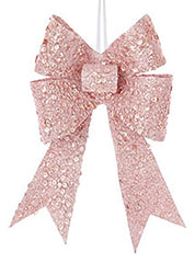 Beaded Glitter Bow Clip