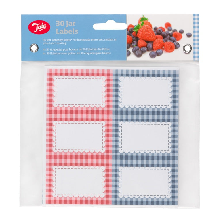 Everyday Gingham Preserving Labels