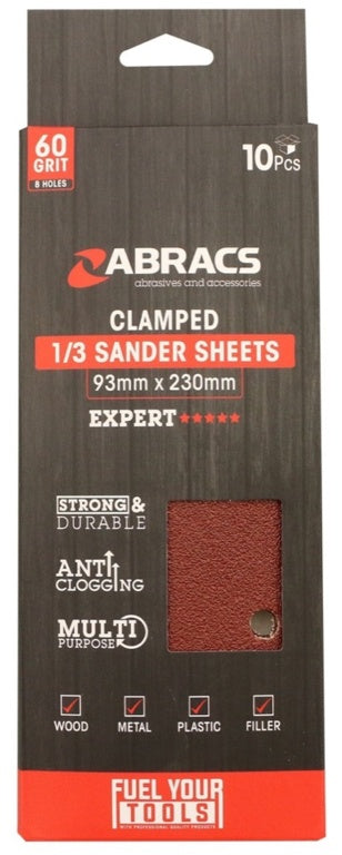 Orbital Clamped Sander Sheets (8 Holes)|