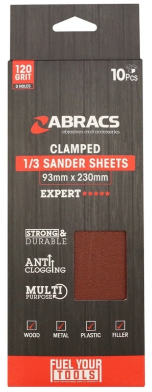 Orbital Clamped Sander Sheets