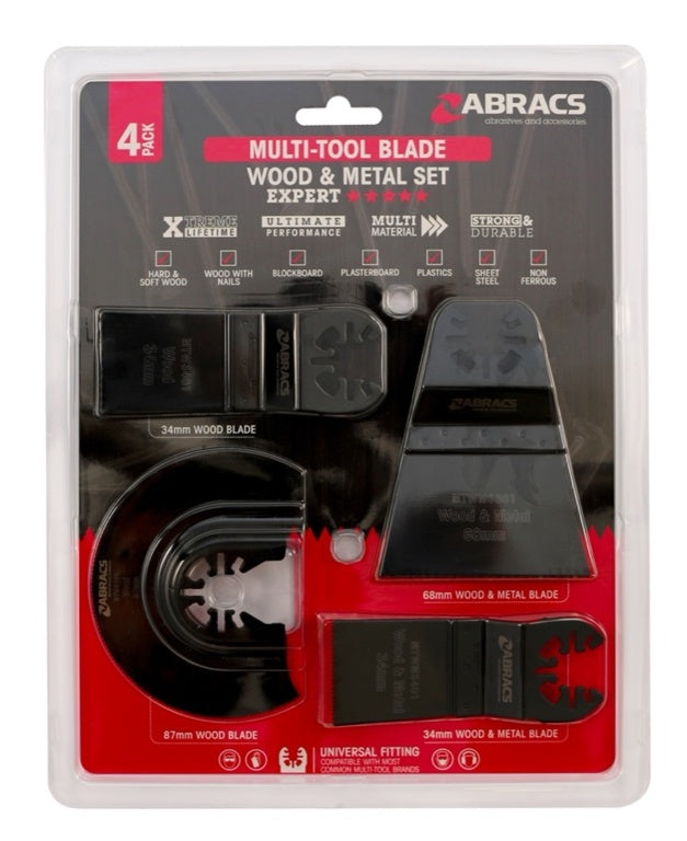 Multi Tool Wood & Metal Blade Set
