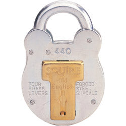 4-Lever Galvanised Steel - Old English Padlock