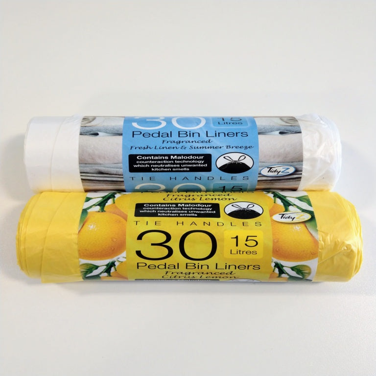Fragranced Pedal Bin Liners With Tie Handles