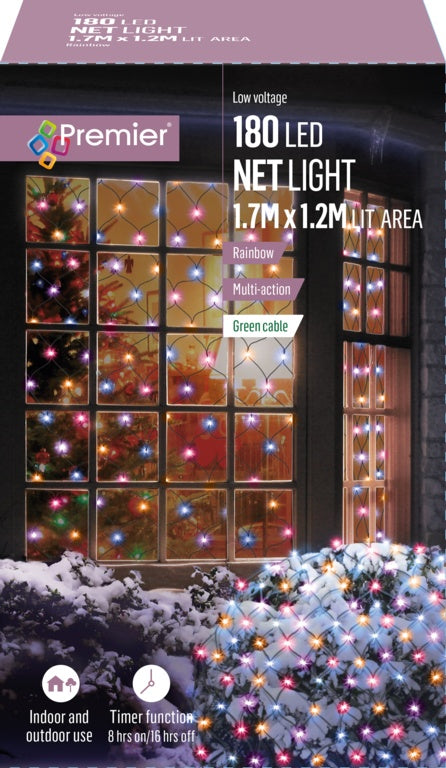 180 LED Multi Action Net Lights