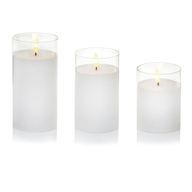 Bright Clear Glass Cup Candle
