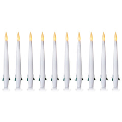 10 Piece White Candle Clip