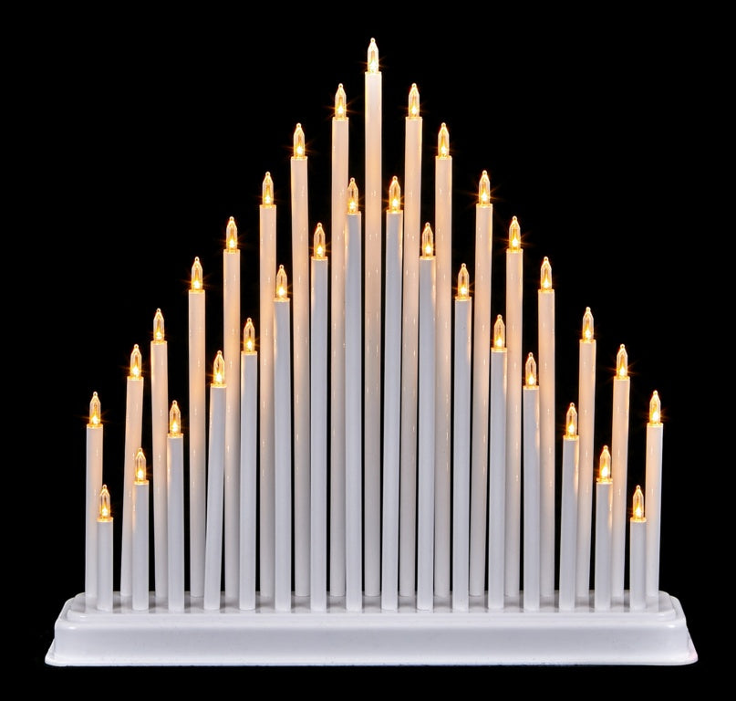 33 LED White Candle Bridge