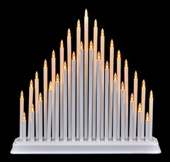33 LED White Candle Bridge