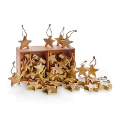 5cm Mango Wood Stars In Box