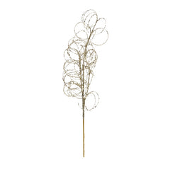 Champagne Gold Glitter Curly Stem