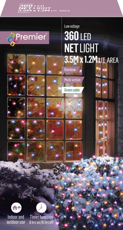 360 LED Multi Action Net Lights