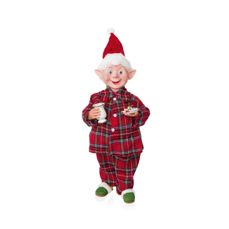 Bedtime Pyjamas Elf With Cookies