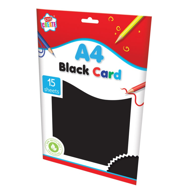 A4 Black Card