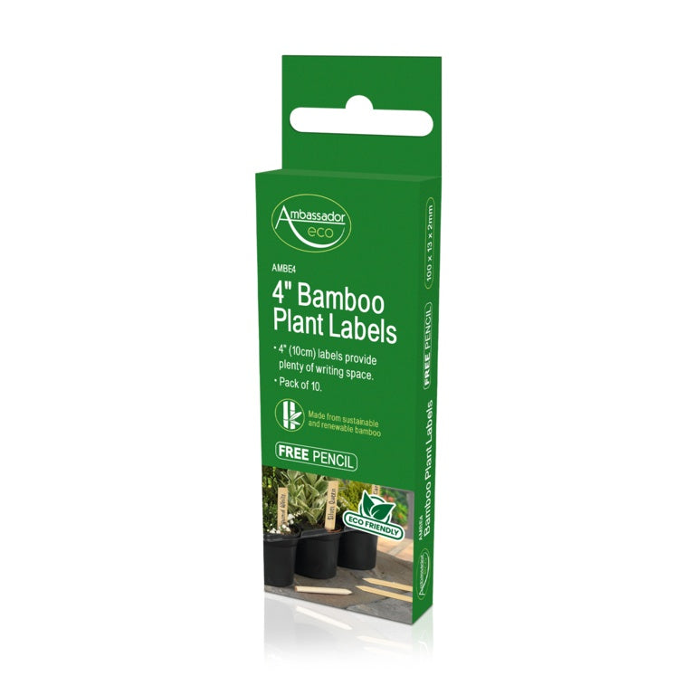 Bamboo Plant Labels & Pencil 10 Piece