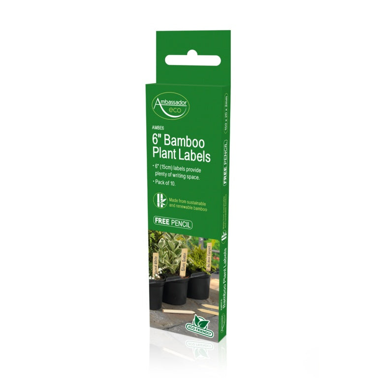 Bamboo Plant Labels & Pencil 10 Piece