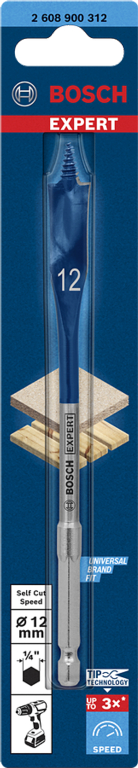 Selfcut Speed Flat Drill Bit Hex