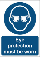 Eye Protection Must Be Worn Sign