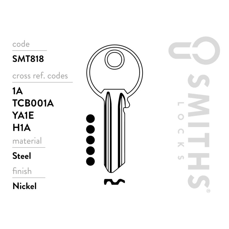 Yale 5 Pin Cylinder Key Blanks