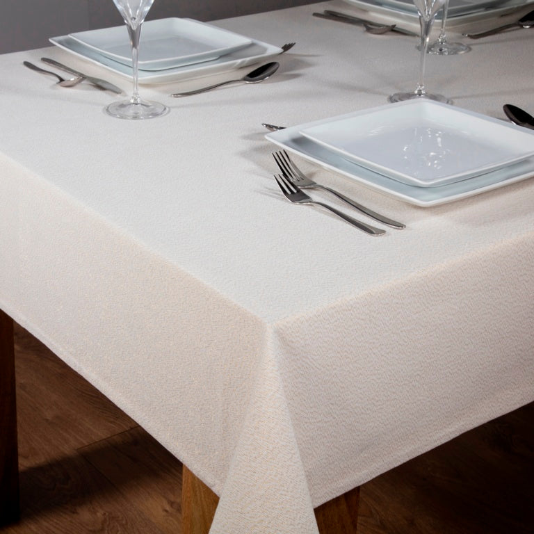 Champagne Gold Glitter Lurex Tablecloth