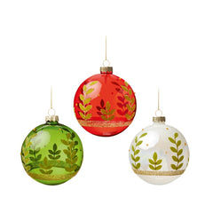 Christmas Leaf Stem Ball