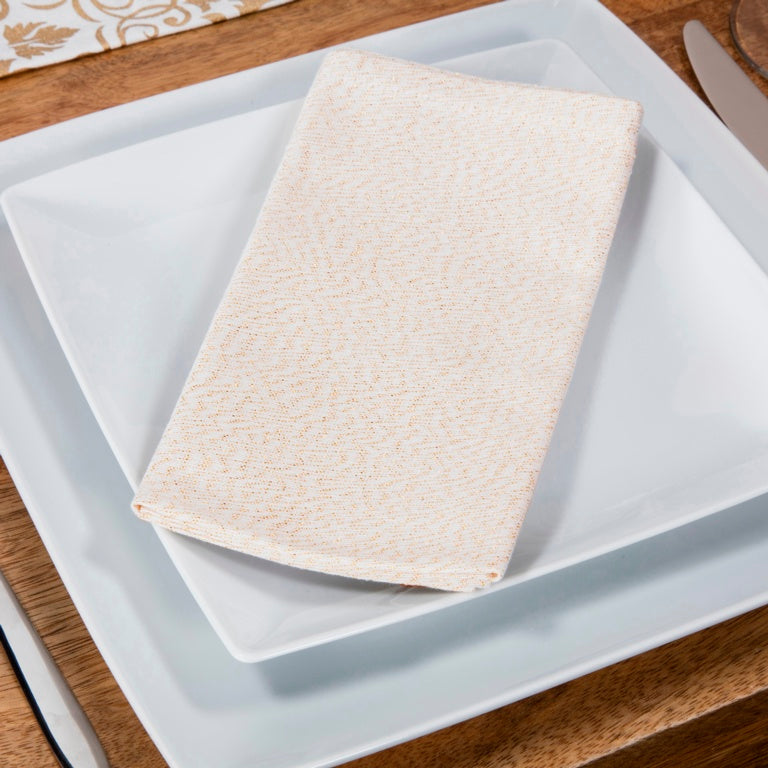 Champagne Gold Glitter Lurex Napkins