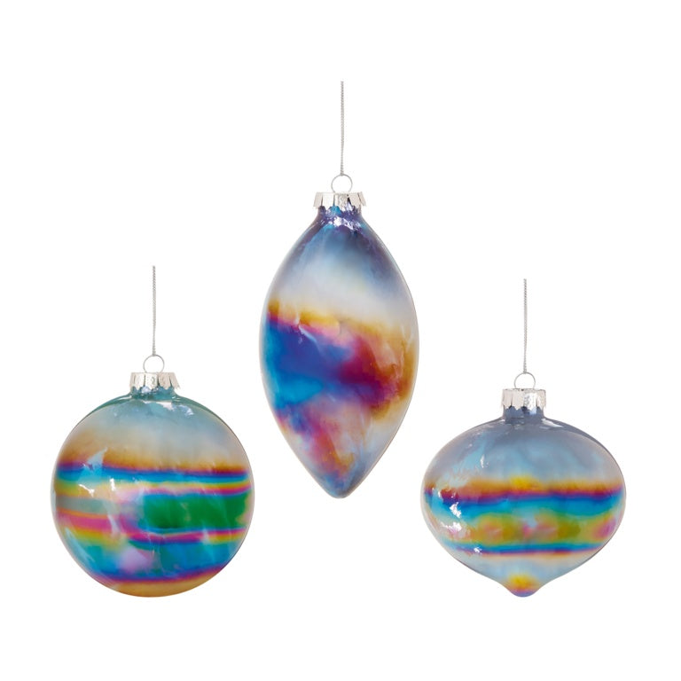 Blue Iridesant Effect Bauble
