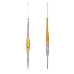 Clear Gold Crystal Twist Hanging Decoration