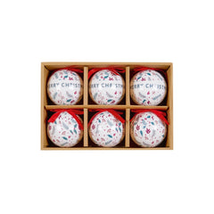 75mm Holly Berry Design Decoupage Balls